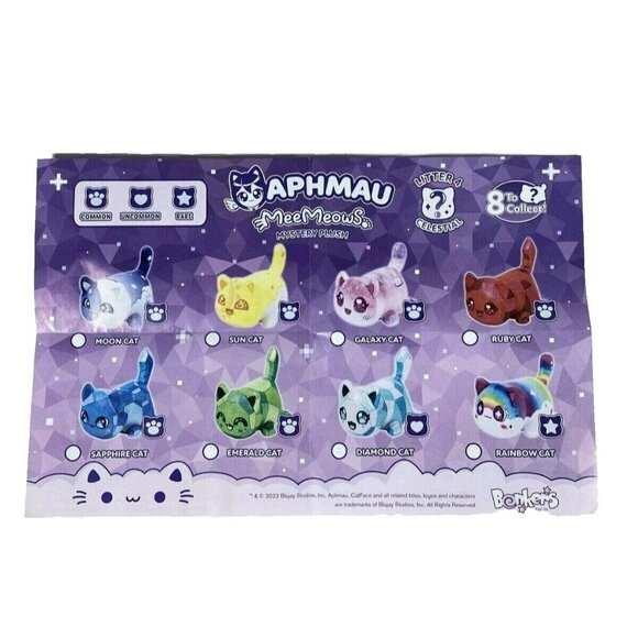 Aphmau MeeMeows Plush Moon Cat 6" Litter 4 HTF - Picture 10 of 16